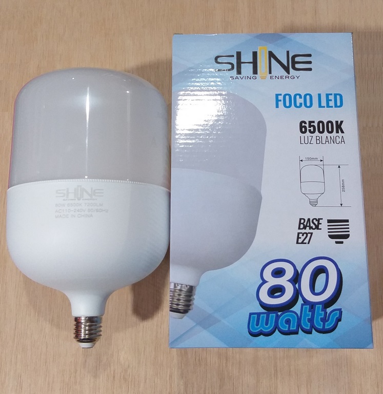 FOCO LED SHINE 80W E27 110-220V