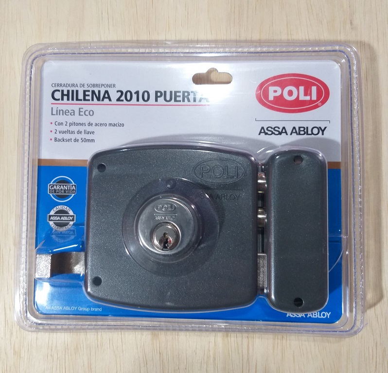 CERRADURA POLI CHILENA 2010 50MM
