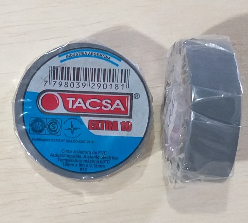 CINTA AISLANTE FANTAPE 10Y GRIS TACSA / NITTO