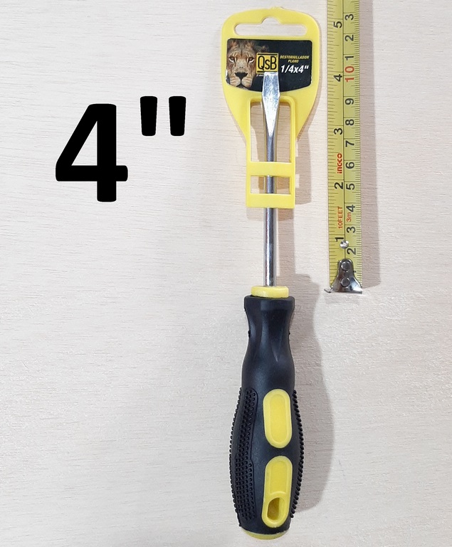 DESTORNILLADOR PLANO 1/4 X 4 QSB