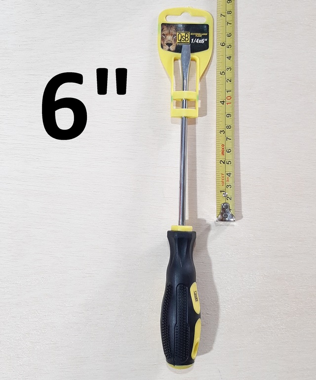 DESTORNILLADOR PLANO 1/4 X 6 QSB