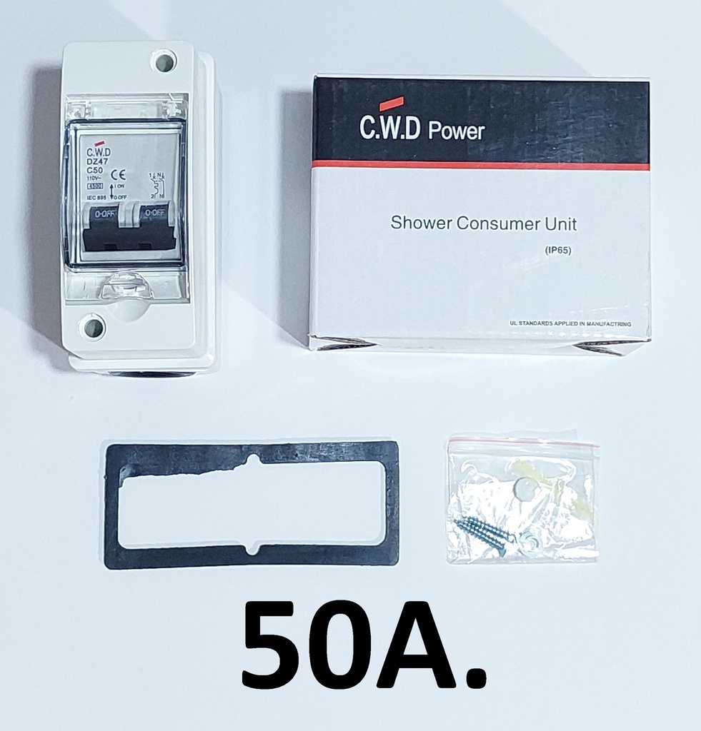 SWITCH DUCHA CWD 2X50AMP CAJA BREKER C/BREK 63AMP