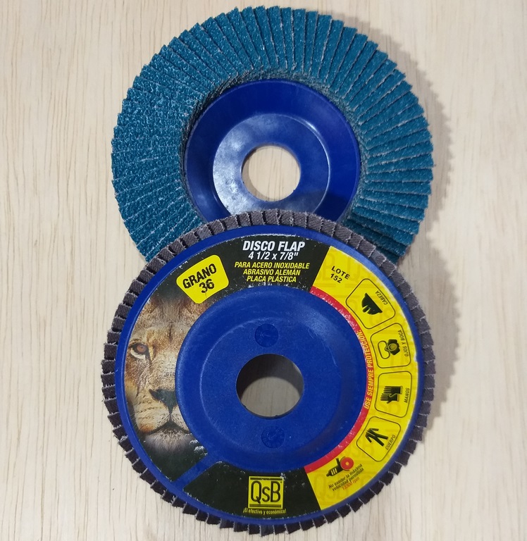 PLATO PULIDOR QSB 4 1/2 Z36 X 7/8 D.ZIRCONIO