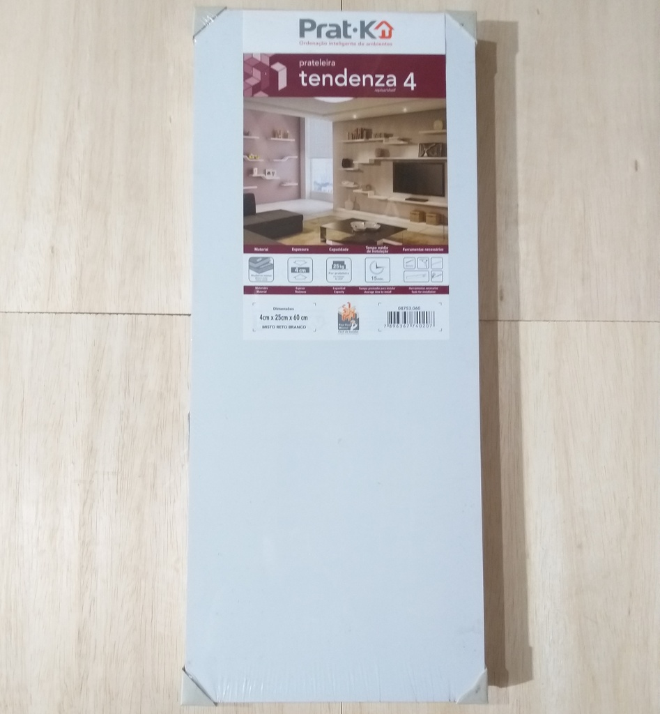 ESTANTE BLANCO TENDENZA 4CM X 25CM X 60CM