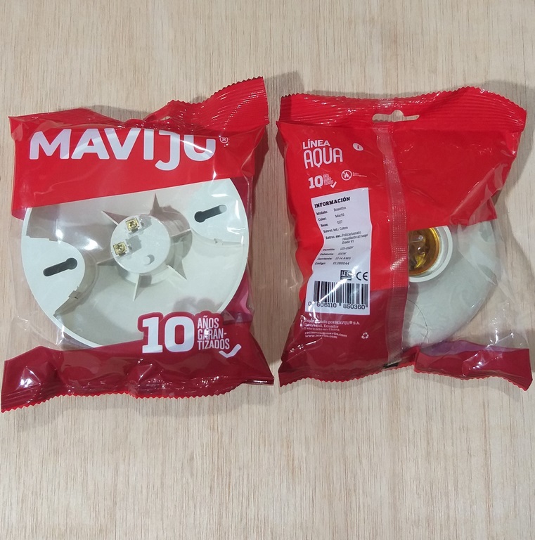 ROSETON BOQUILLA MAVIJU E27 MARFIL AQUA