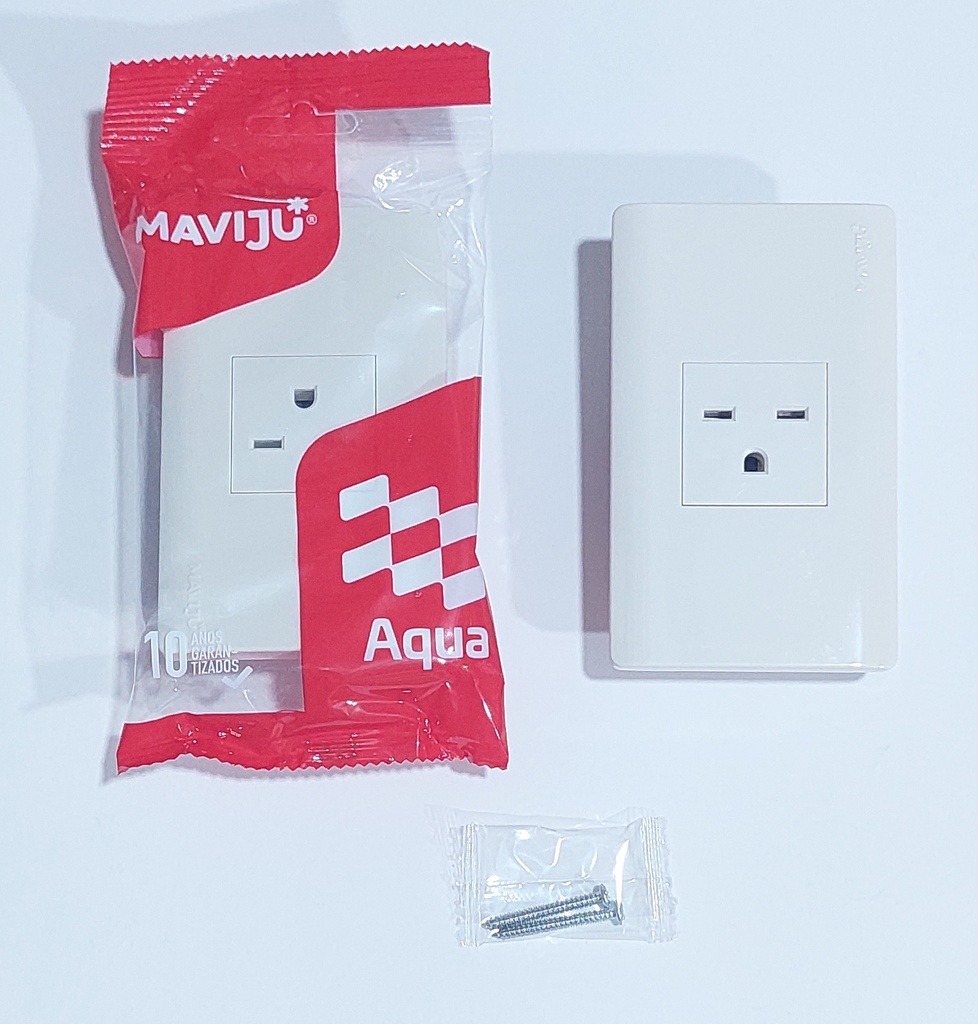 TOMA CORRIENTE 15A 250V MAVIJU NEMA MARFIL BEIGE