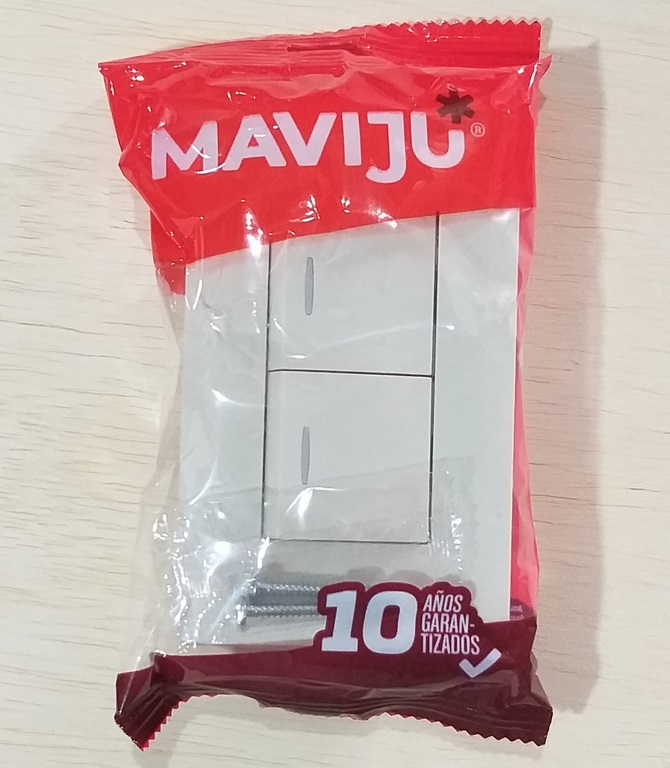 INTERRUPTOR DOBLE CONMUTADO 10A 125/250V MARFIL AQ