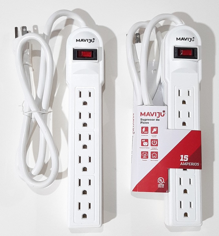 SUPRESOR PICO MAVIJU 6 ENCHUFES 15A 125V 245JLS 16