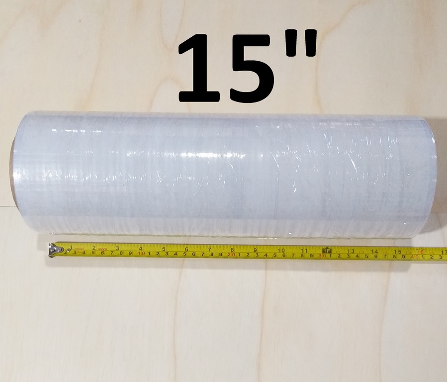 PLASTICO STRECH NOVO 15´´ (38CM X 2.5KG)ROLLO 25MIC