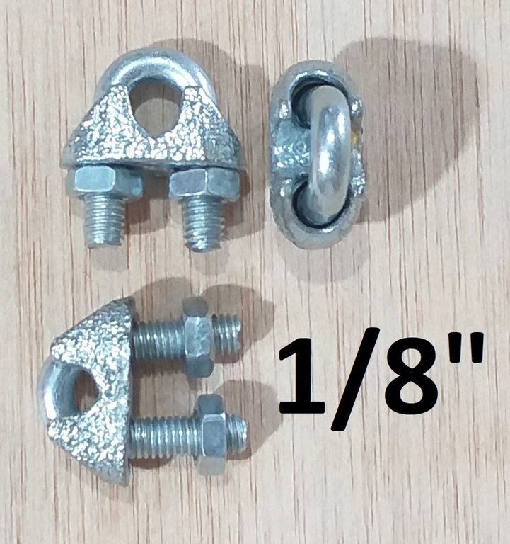 GRILLETE P/CABLE 1/8