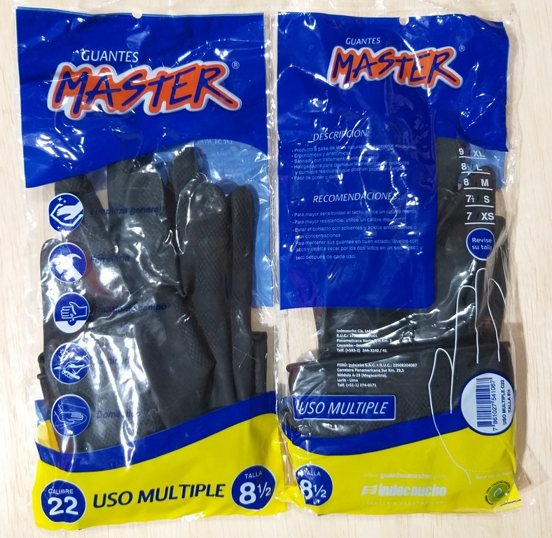 GUANTE LATEX 8.5 MASTER C-22 NG/AMR 8 1/2