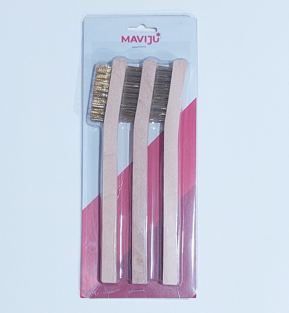 JGO CEPILLO ALAMBRES DE COBRE 3 PCS MAVIJU