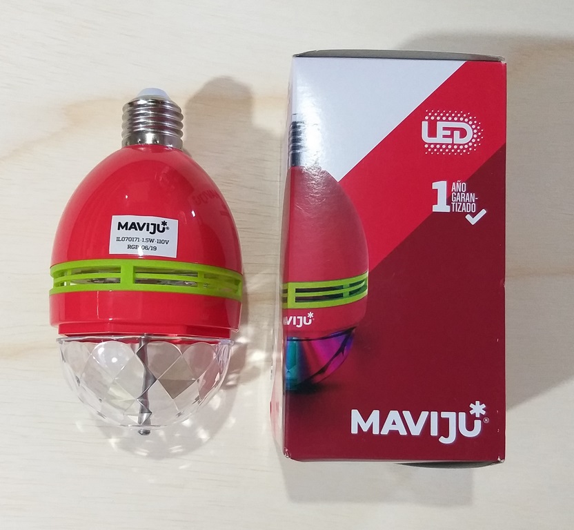 FOCO DISCOTECA LED MAVIJU 1.5W E27 RGB KN-230