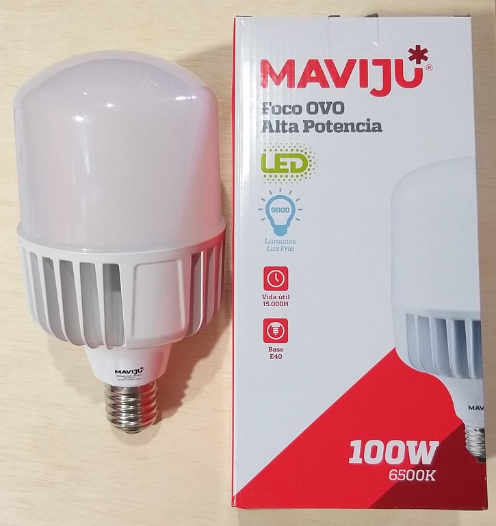 FOCO LED MAVIJU 100W E40 6500K LUZ BLANCA 8100LM