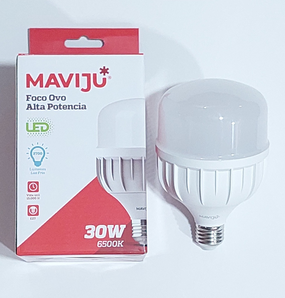 FOCO LED MAVIJU 30W E27 6500K LUZ BLANCA 2700LM