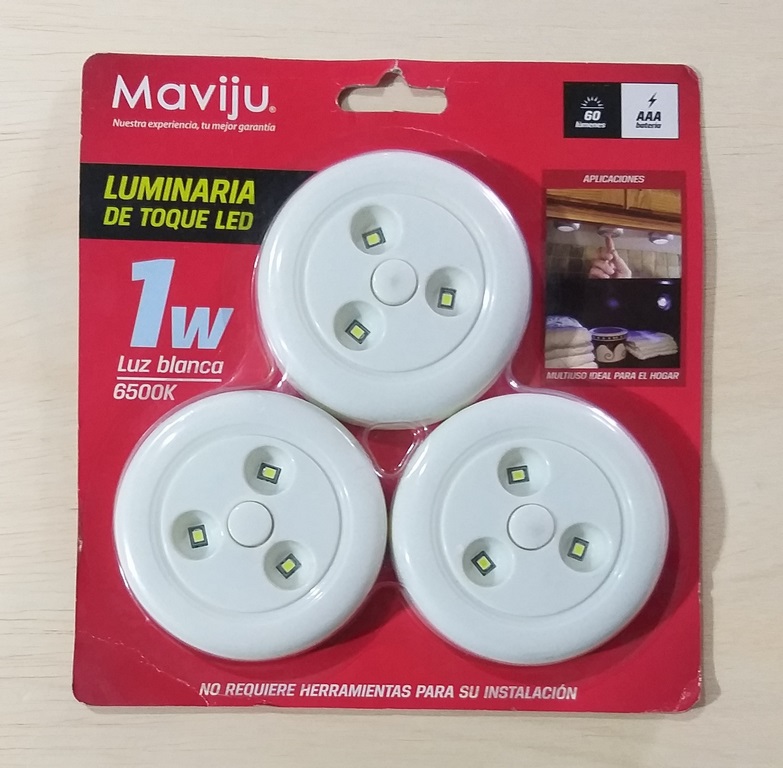 LINTERNA TOQUE LED 1WX15 6500K 60LM 3X1.5V TRIPACK YS00