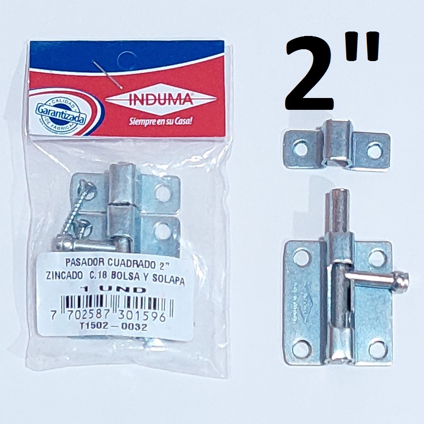 PICAP.CUADR. 2.00 INDUMA ZINCADO T1109-006 FUNDA C/TORN