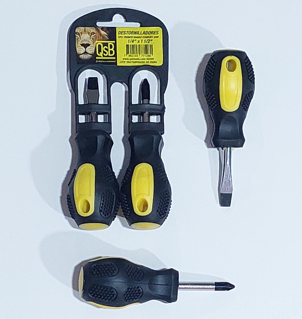 JGO DESTORNILLADOR TOROMBOLO 1/4 X 1/2 QSB PEQUEO