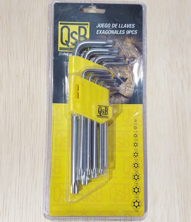 JGO LLAVE HEXAGONAL TORX QSB T10-T50 TL21012