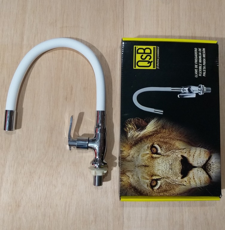 LLAVE FR. QSB FLEX/PLAS BLANCA P/MESA DH891-2