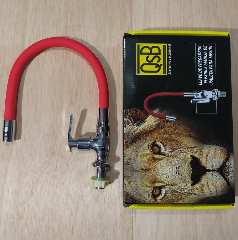 LLAVE FR. QSB FLEX/PLAS ROJO P/MESA DH891-5