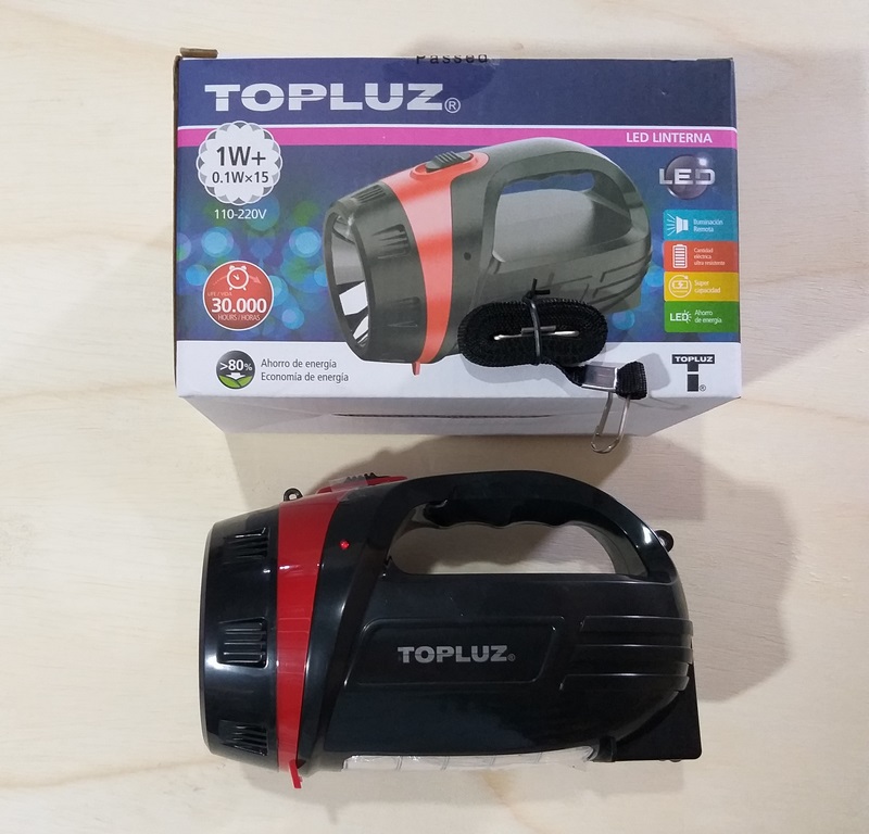 LINTERNA LED TOPLUZ 1W RECARGABLE