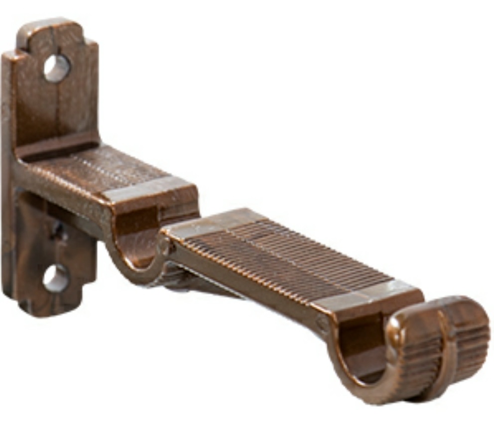 SOPORTE P/CORTINA 3/4`` DOBLE CAFE PAR