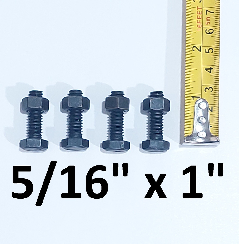 PERNO NEGRO 5/16´´ X 1´´ KG. 56 PERNOS C/T