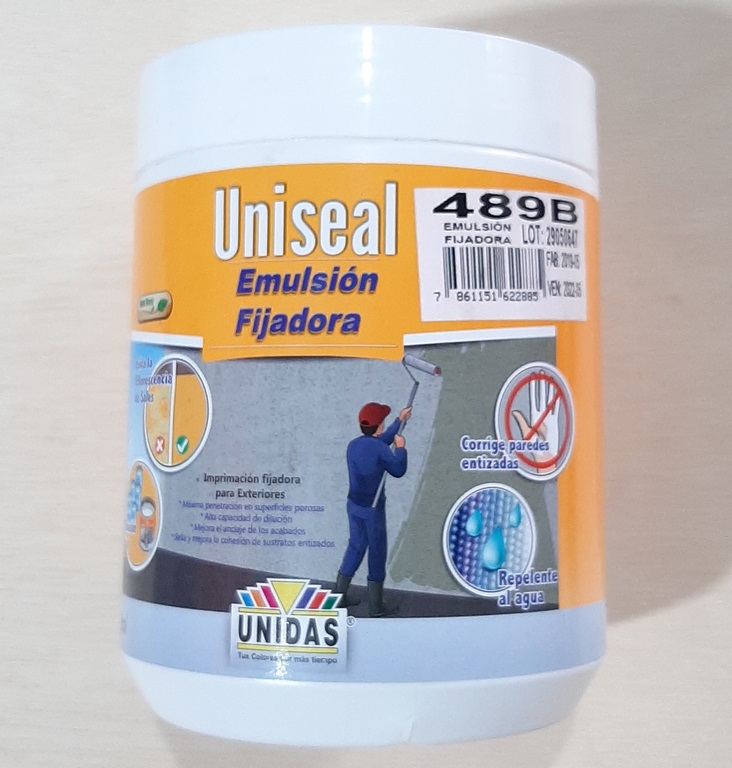 UNI SEAL LT 489B EMULSION FIJADORA 1+3LT DE AGUA