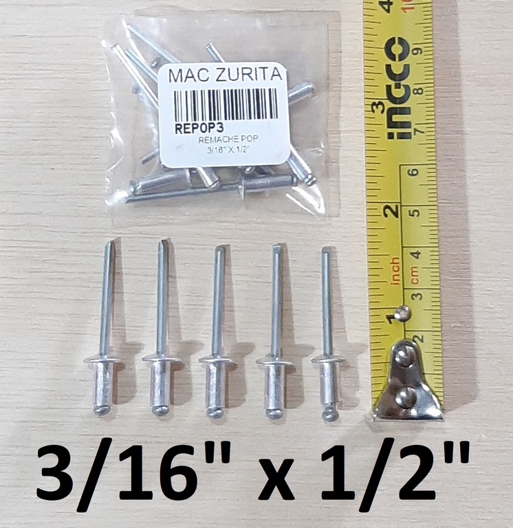 REMACHE POP 3/16 X 1/2 P/10 UNID
