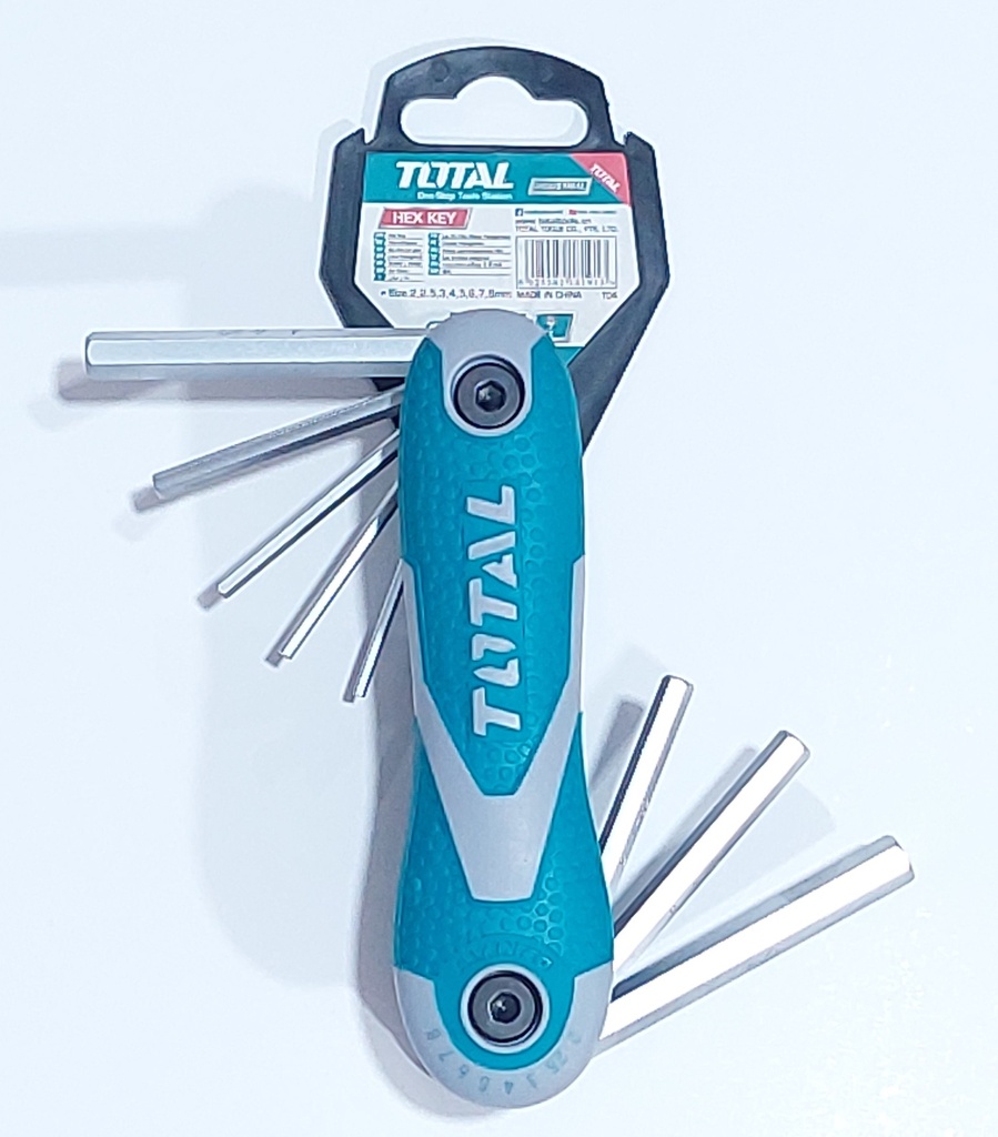 JGO LLAVE HEXAGONALES TIPO NAVAJA INDUSTRIAL TOTAL 8 PZ 28 MM