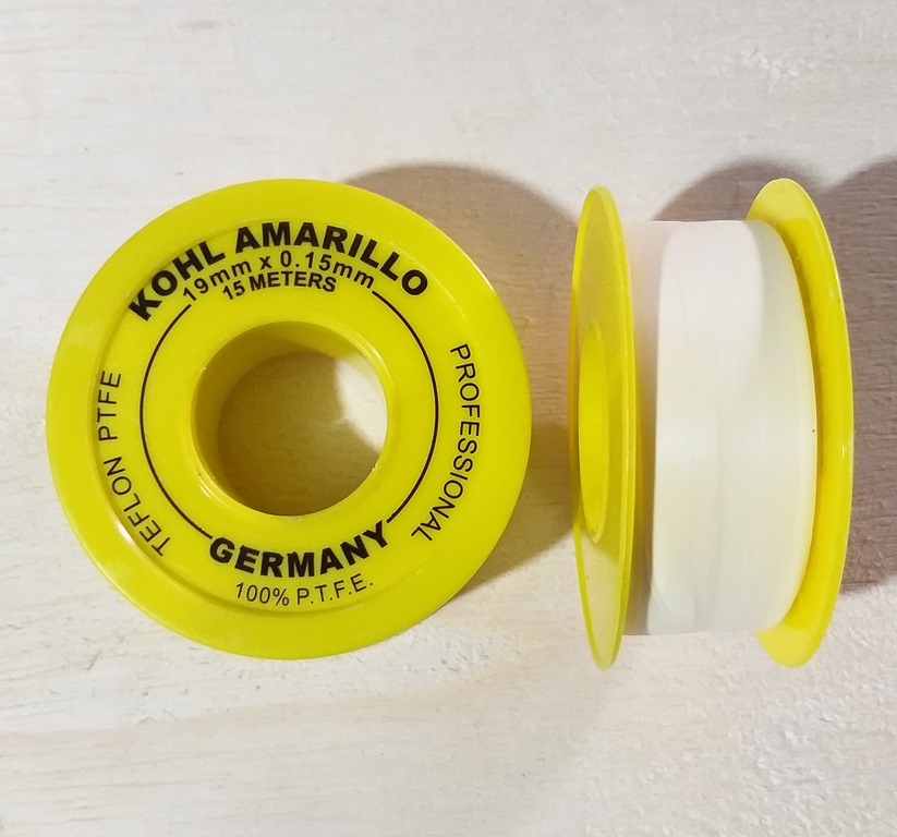 CINTA TEFLON KOHL AMARILLO 3/4 X 15M