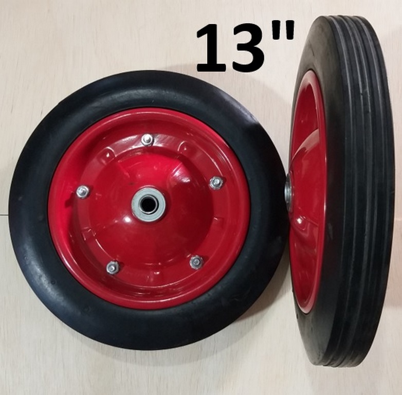 RUEDA P/CARRETILLA 13´´ ROJA CMT