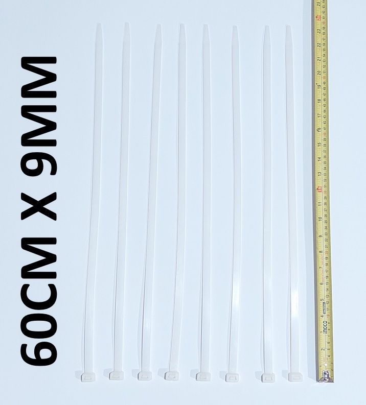 AMARRA PLASTICA 60CM X 9.0MM BLANCA TOTAL