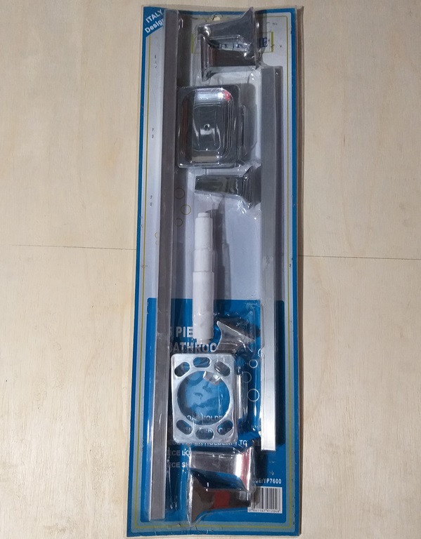 ACCES P/BAÑO 2 PORTATOALLA BARRA, JABONERA, DISP. PH; PORTA CEPILLOS META