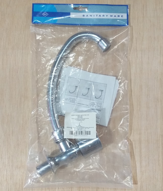 LLAVE FR. SKUT 1/4V. P/GANSO PVC CROMADA