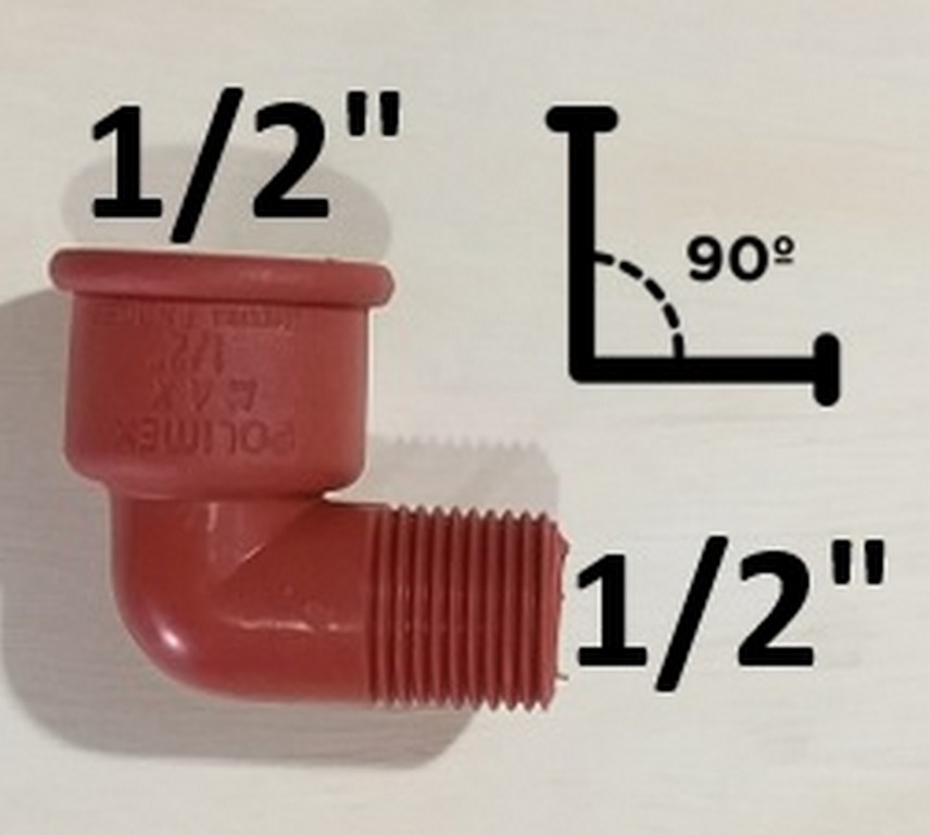 CODO AG. CAL CACHIMBA 1/2´´ POLIMEX