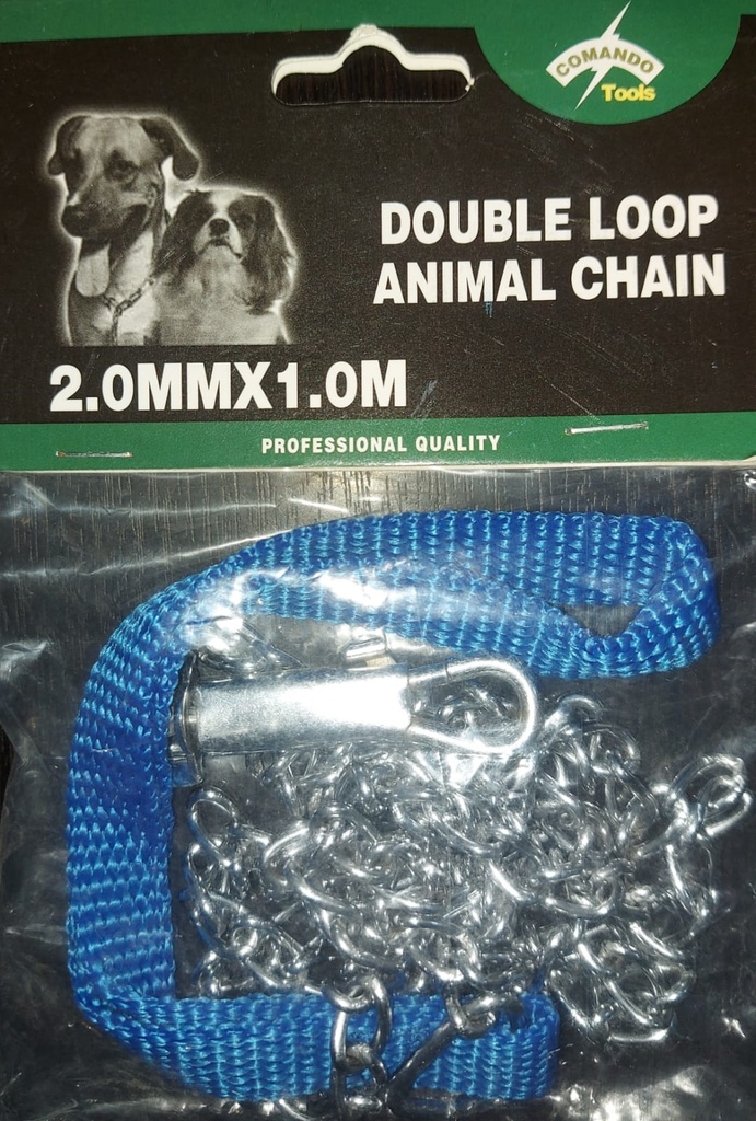 CADENA P/PERRO 2.0MMX1MT COMANDO