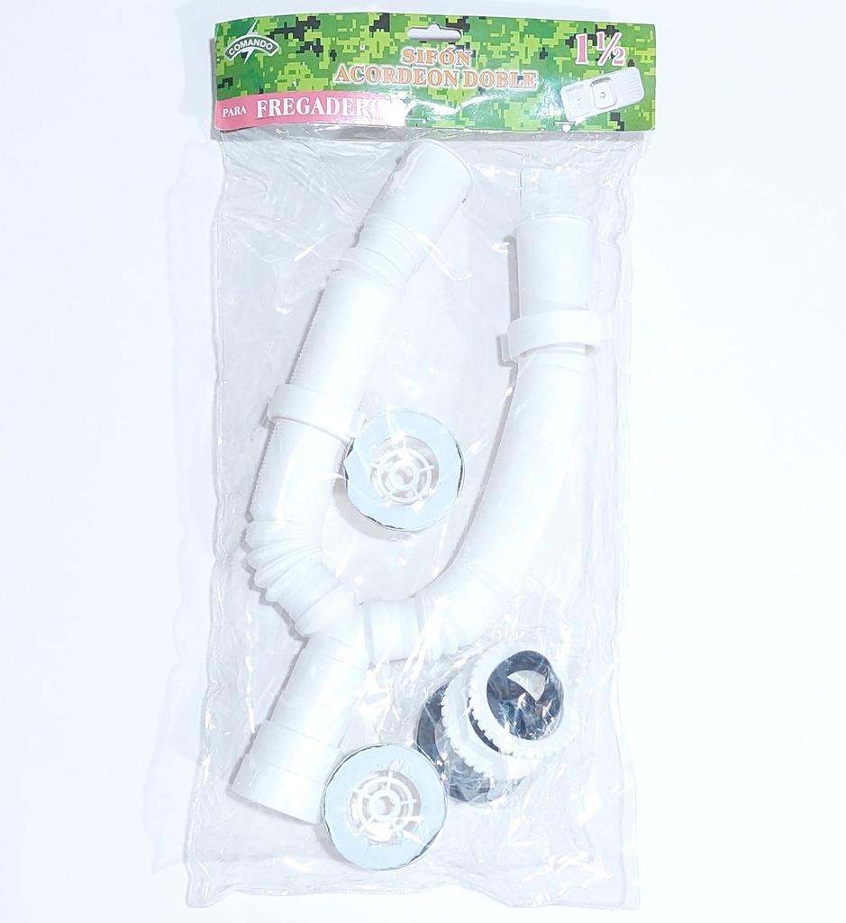 SIFON ACOR. 1 1/2 DOBLE P/FREGADERO COMANDO