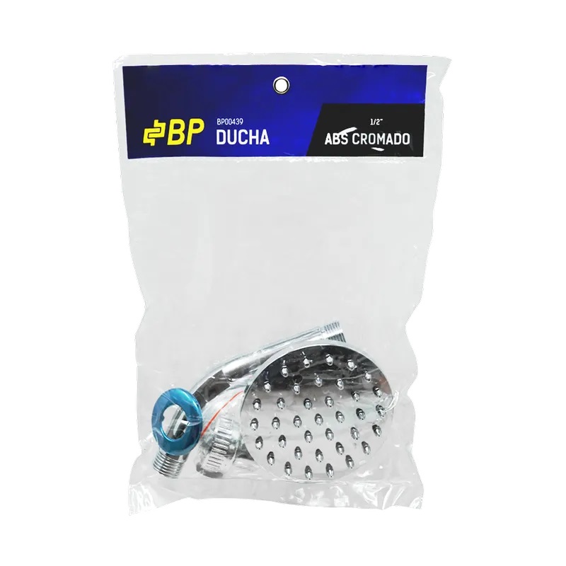 DUCHA PLASTICA BP SENCILLA NIQUELADA DSBP1/2