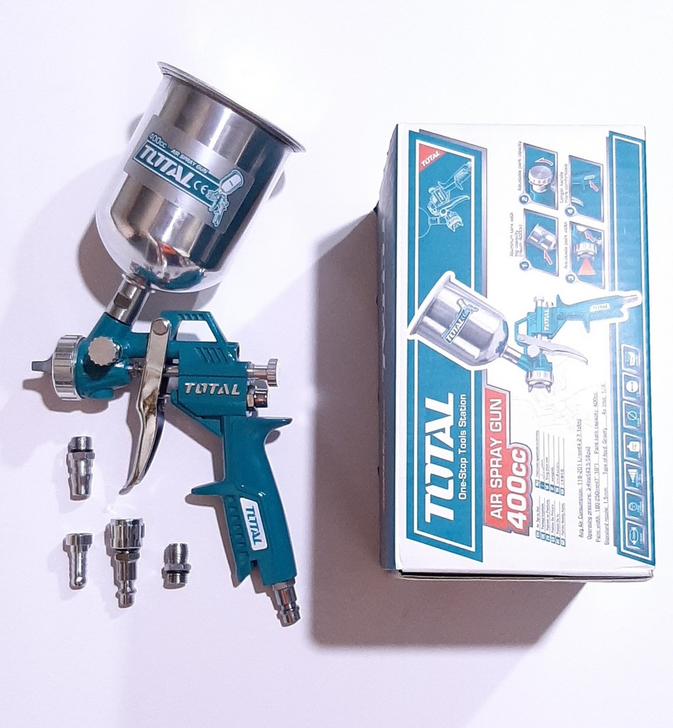 PISTOLA P/PINTAR DE GRAVEDAD TOTAL 1.5MM 400CC