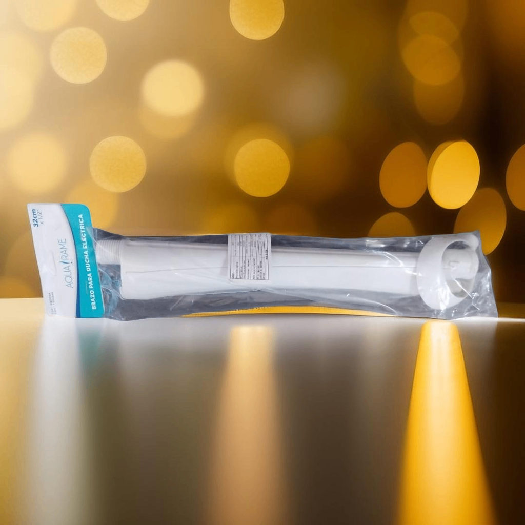 BRAZO P/DUCHA ELECTRICA AQUARAME 12´´ 32CM AQDEA01 CROSETA Y PROT CABLES