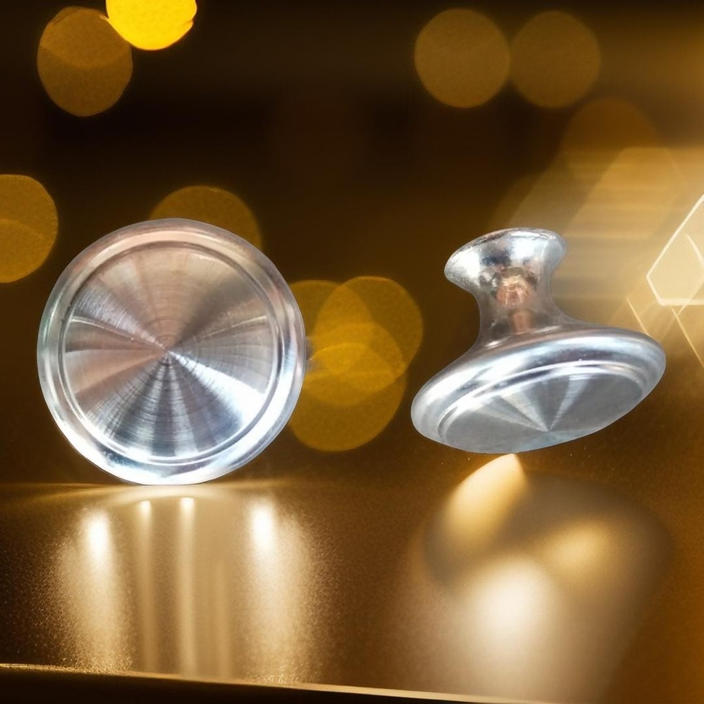 BOTON P/CAJON KB002 NIQUELADO SILVER