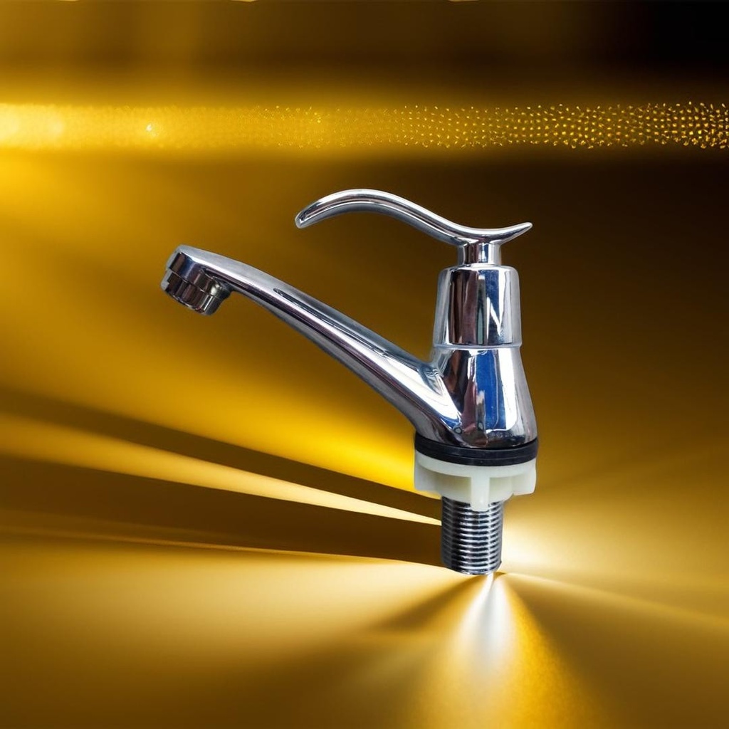 LLAVE LAVAMANOS FIORI 1/2´´ P/PALANCA CURVO MO-B005L