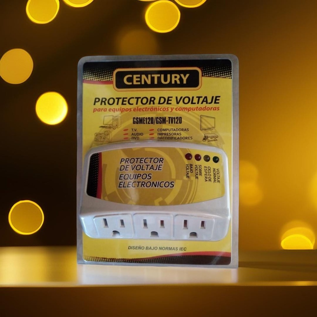 PROTECTOR VOLT. 110V 15A TV120 3 EQUIPOS CENTURY