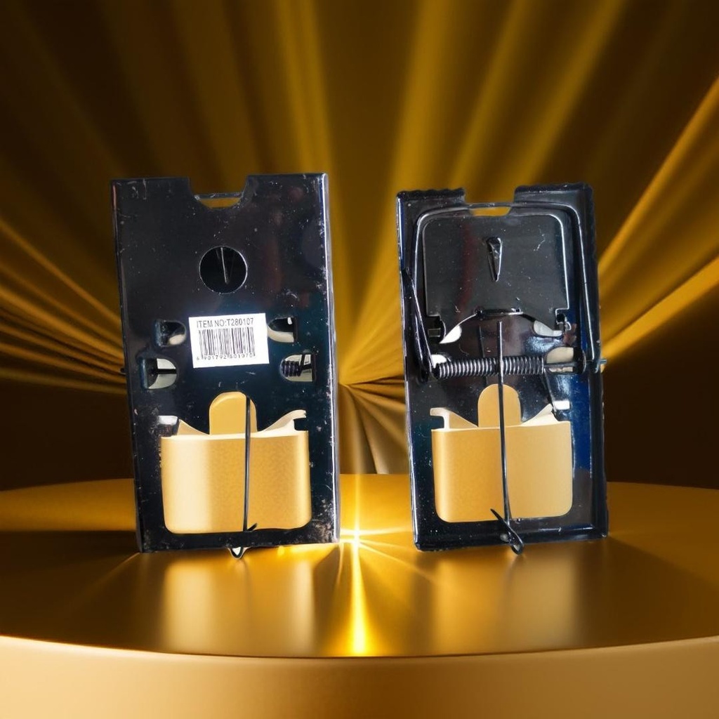 TRAMPA P/RATON METAL MEDIANA X 2