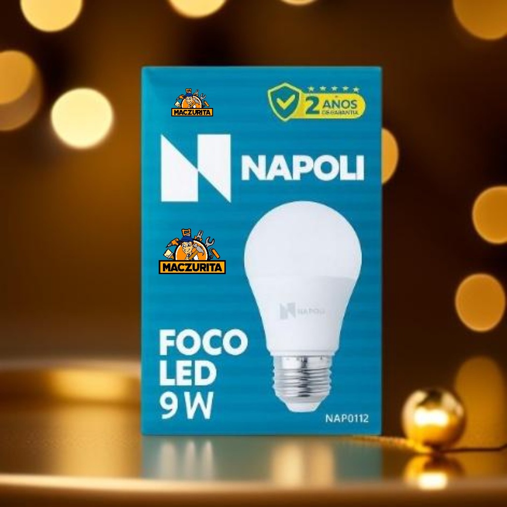 FOCO LED NAPOLI 9W 6500K 120V E27