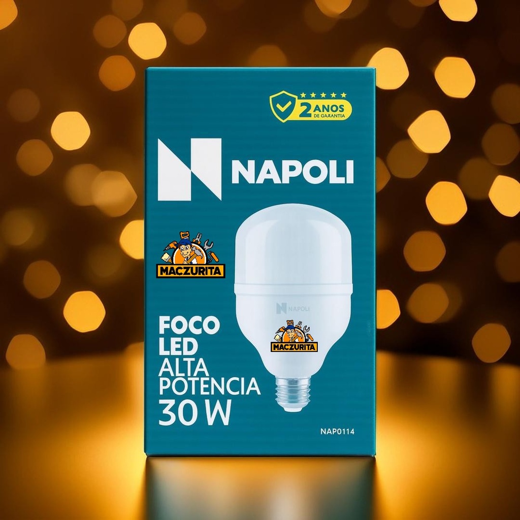 FOCO LED NAPOLI 30W 6500K 120V E27 2550LM