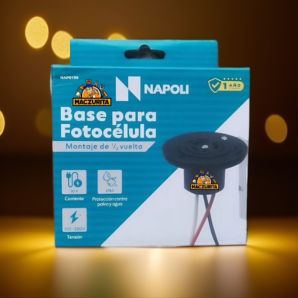 BASE P/FOTOCELULA NAPOLI PARA NAP0090 110-220V