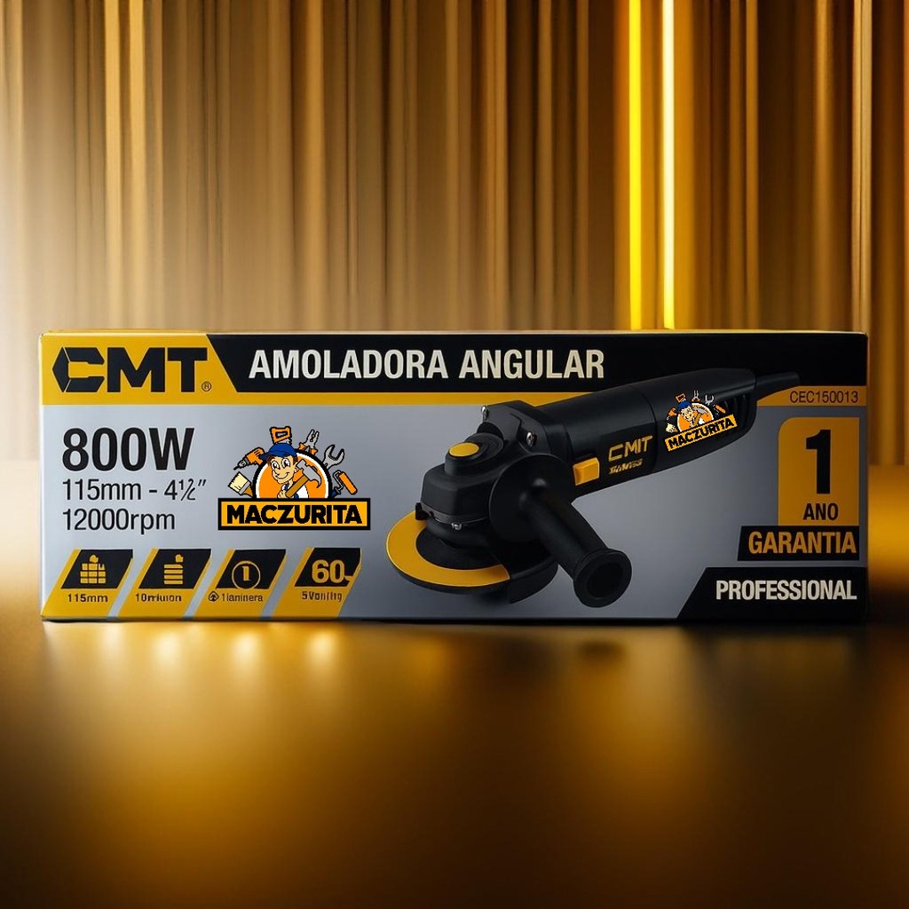AMOLADORA 4 1/2 CMT 800W 110V 12000RPM